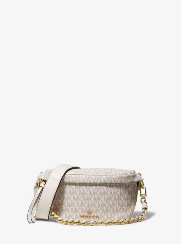 Damske Crossbody Kabelka Michael Kors Slater Extra-Small Logo Sling Pack Krém - Kabelky Michael Kors Lacne | YXZBP-0481